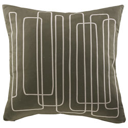 G Plan Vintage Scatter Cushion Loopy Lines Olive